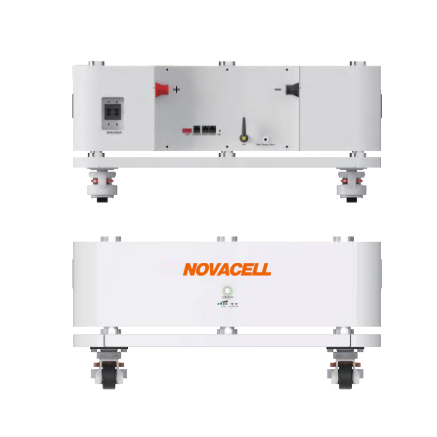 NOVACELL 51.2V 10.24kWh 200Ah  BMS Inverter Lithium Ion Energy Storage Solar Battery Packs 6500+ Life Cycles-