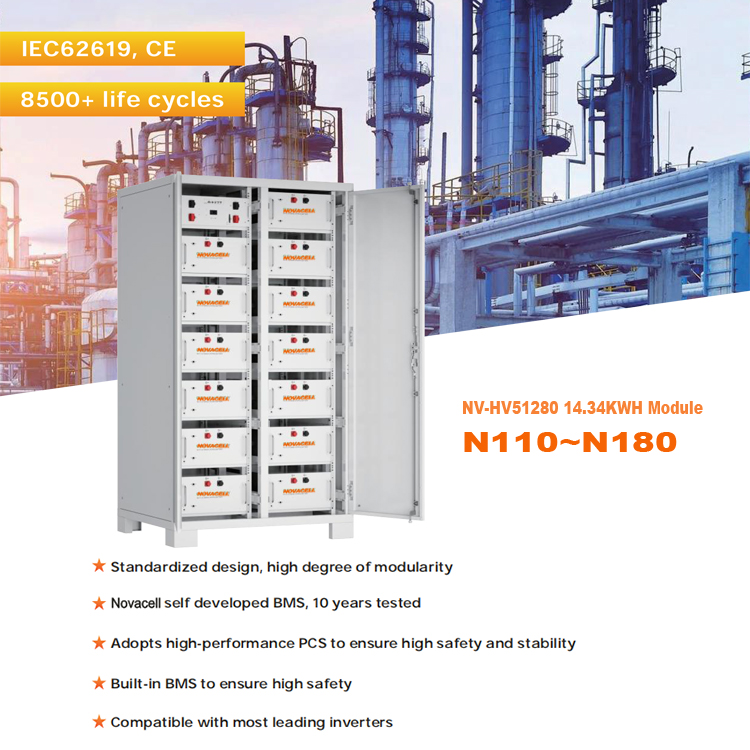 NOVACELL 4.34KWH Module N110K~N180K 114.72kWh 143.4kWh 172.08kWh 186.42kWh BMS Inverter Lithium Ion Energy Storage Solar Battery Packs 8500+ Life Cycles-